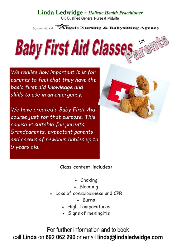 Baby first aid, Linda Ledwidge, parents, first aid, newborn